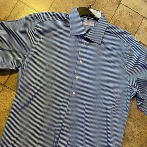 NWT English Threads Men’s Dress shirt Sz 18.5 stripes